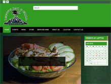 Tablet Screenshot of leftysbarandgrill.com
